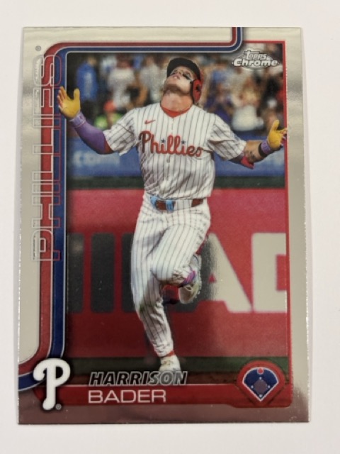 Harrison Bader 2025 Topps Chrome Update