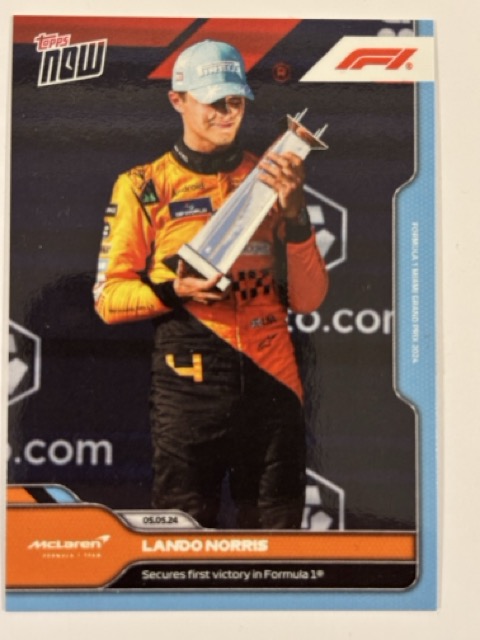Lando Norris 2024 Topps Now F1