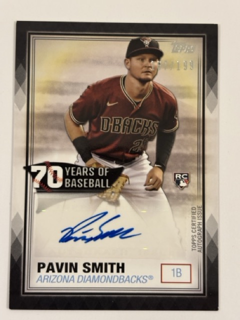 Pavin Smith 2021 2021 Topps 70 Years of Baseball Autographs